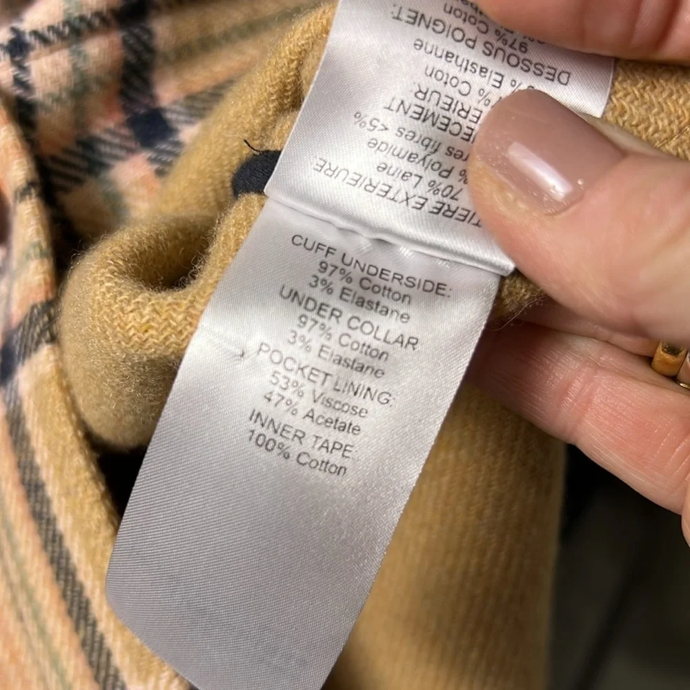 See by Chloe' Checked Wollen Coat Oversized Small